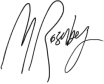 Dr. Mark Rosenberg Signature